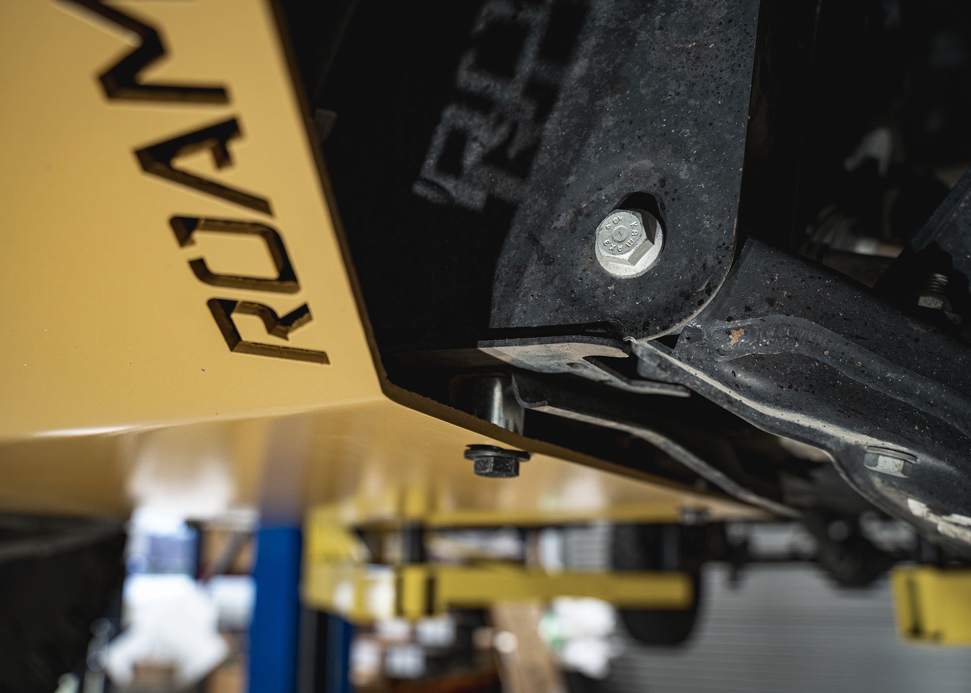 Roambuilt Mercedes Sprinter Skid Plate mounting point